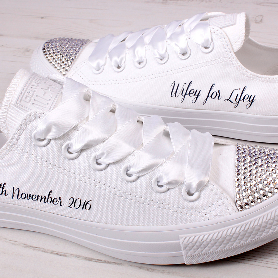 Converse Bride Wifey For Lifey Shoes  Wedding Converse