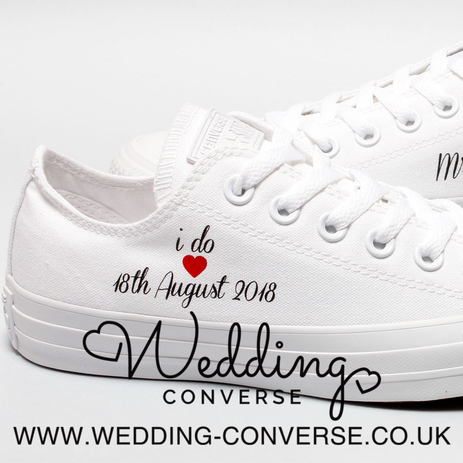 custom wedding converse