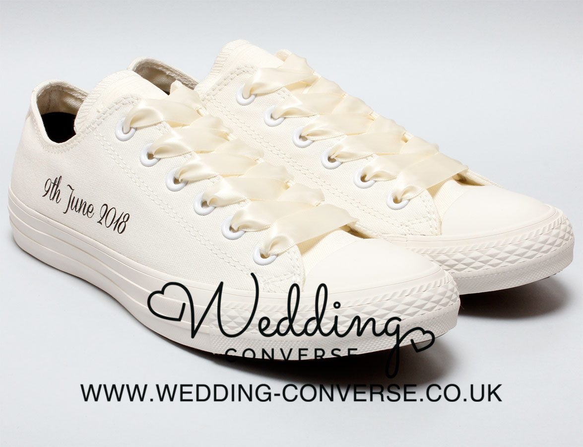 Ivory Wedding Converse - Wedding Converse
