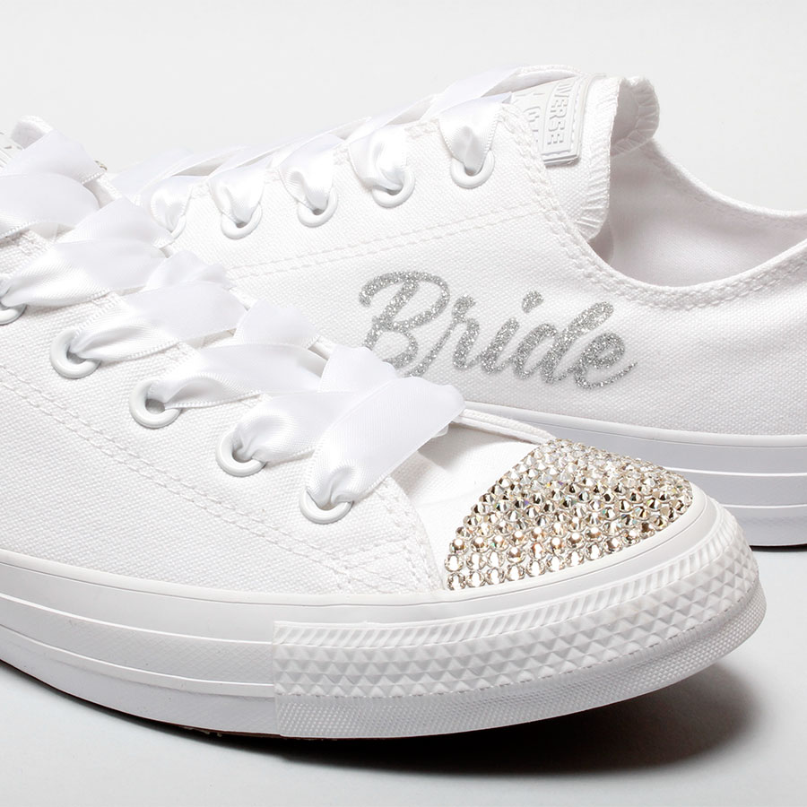 Wedding Trainers for Bride (Large Script) - Wedding Converse