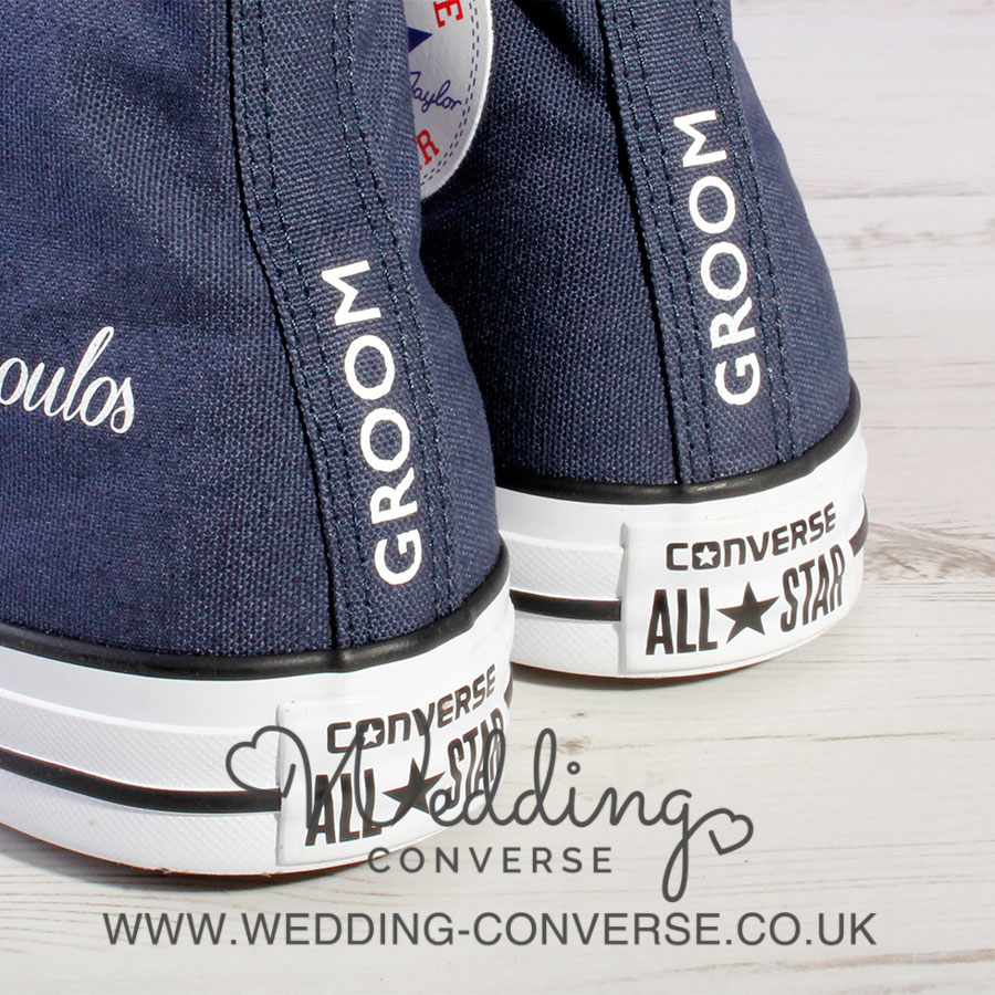Navy Groom Converse - Wedding Converse