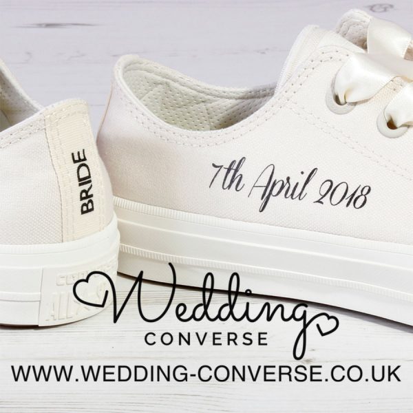 Personalised Bride Converse 