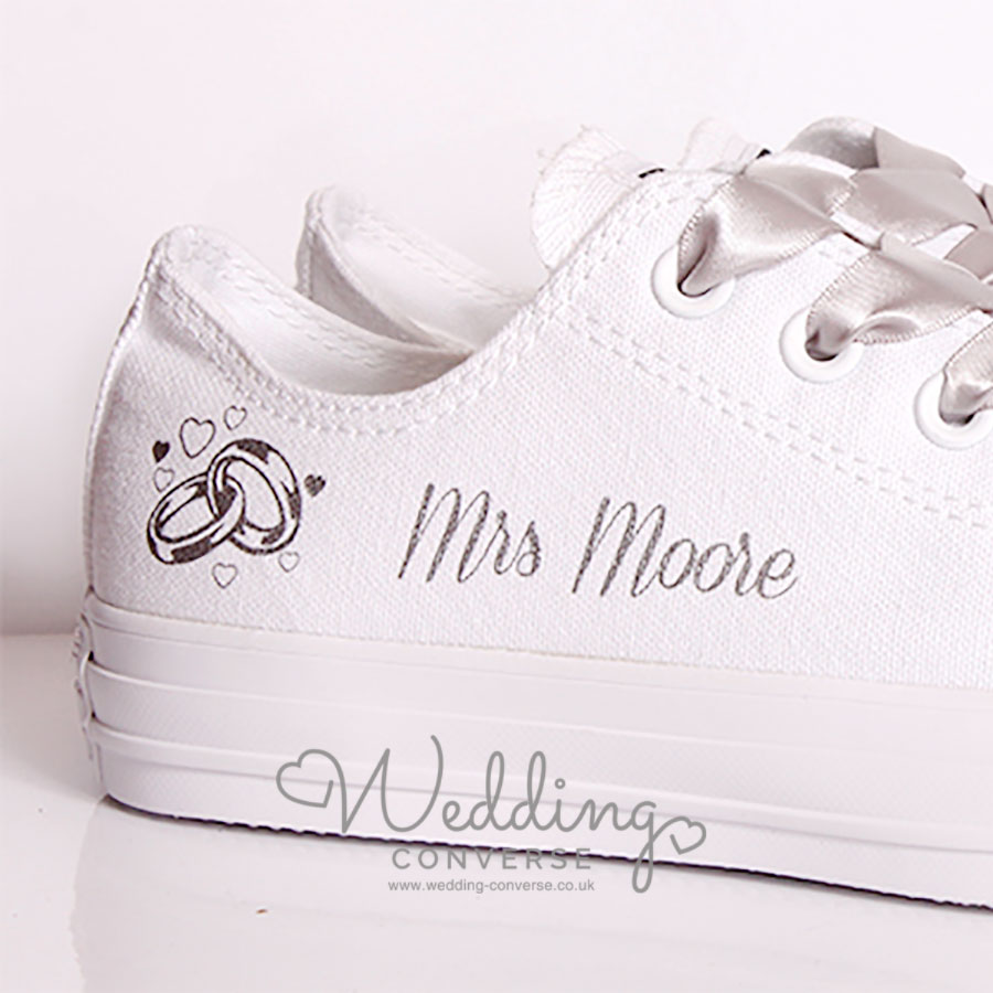 Personalised Bridal Shoes l Personalise your Wedding Converse