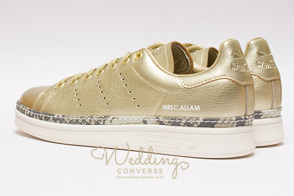 Gold Adidas Custom Wedding Converse INSPO