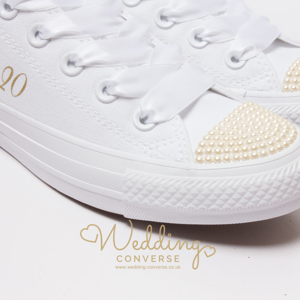 pearl bridal sneakers