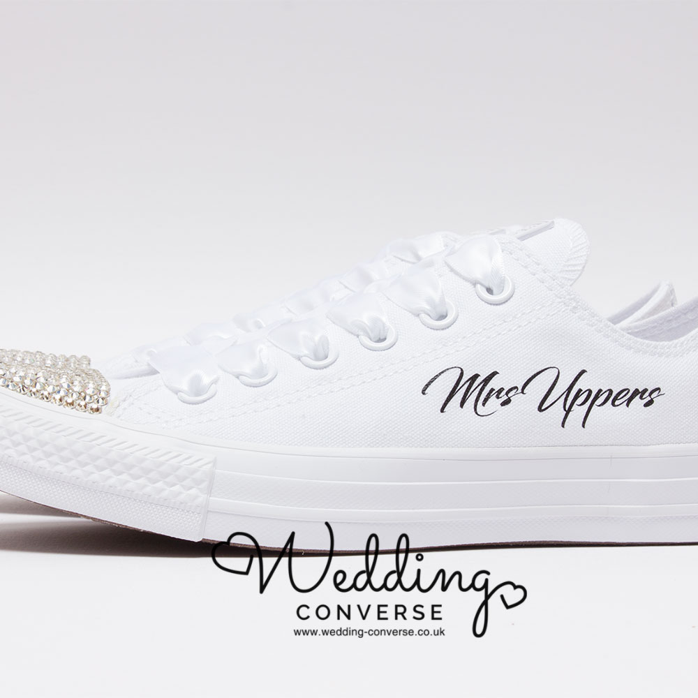 Bride Custom Converse for Weddings | By Wedding Converse