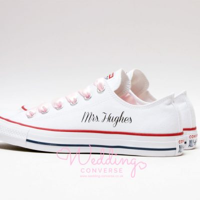 bridal converse trainers