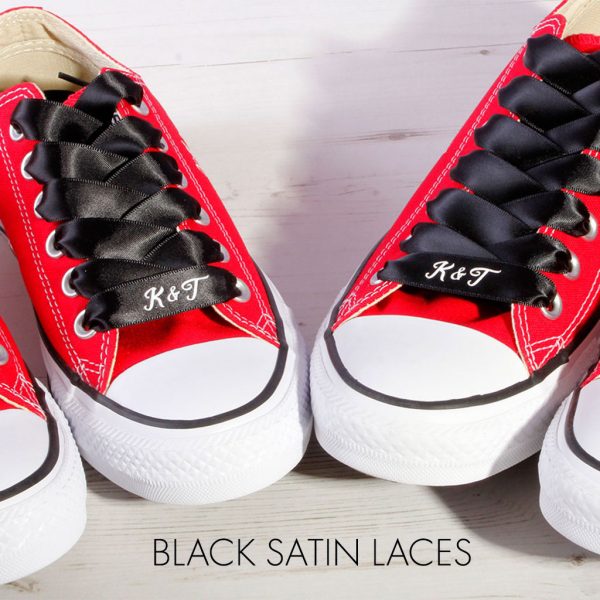 black satin laces for converse